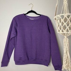 Women’s Hanes Soft Cozy Purple Sweater